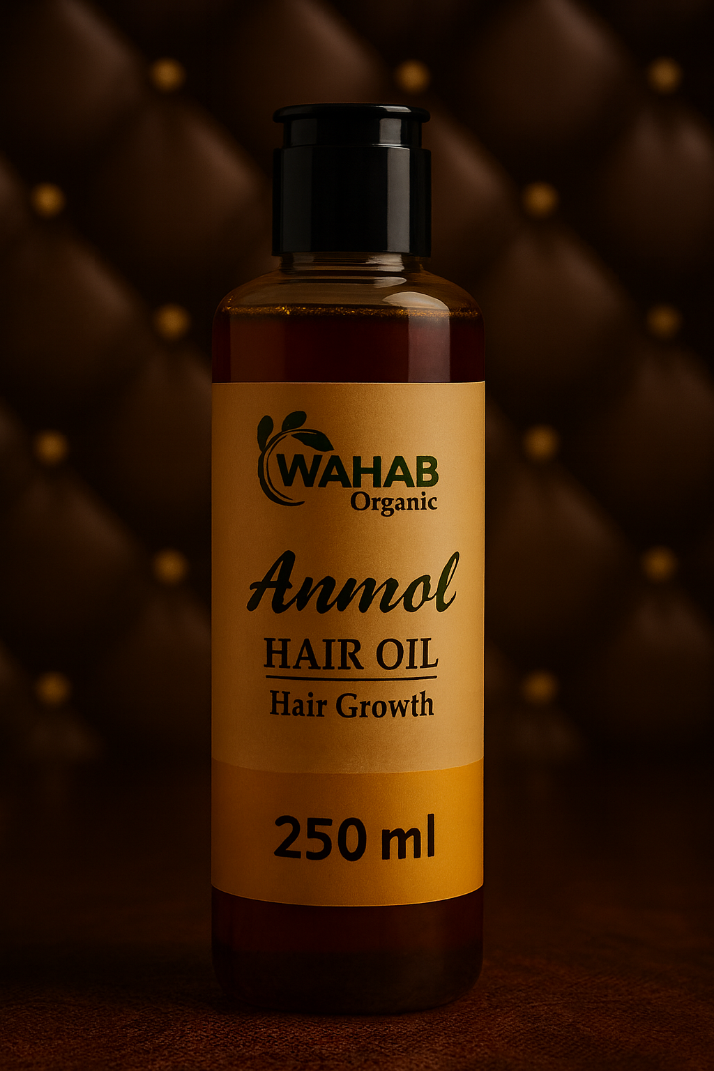 𝐖𝐚𝐡𝐚𝐛 𝐎𝐫𝐠𝐚𝐧𝐢𝐜 𝐀𝐧𝐦𝐨𝐥 𝐇𝐚𝐢𝐫 𝐎𝐢𝐥 – 𝟐𝟓𝟎𝐦𝐥 | 𝐏𝐫𝐞𝐦𝐢𝐮𝐦 𝐇𝐞𝐫𝐛𝐚𝐥 𝐅𝐨𝐫𝐦𝐮𝐥𝐚 𝐟𝐨𝐫 𝐅𝐚𝐬𝐭 𝐇𝐚𝐢𝐫 𝐆𝐫𝐨𝐰𝐭𝐡